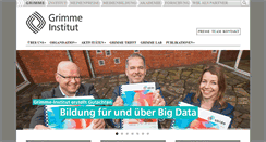 Desktop Screenshot of grimme-institut.de
